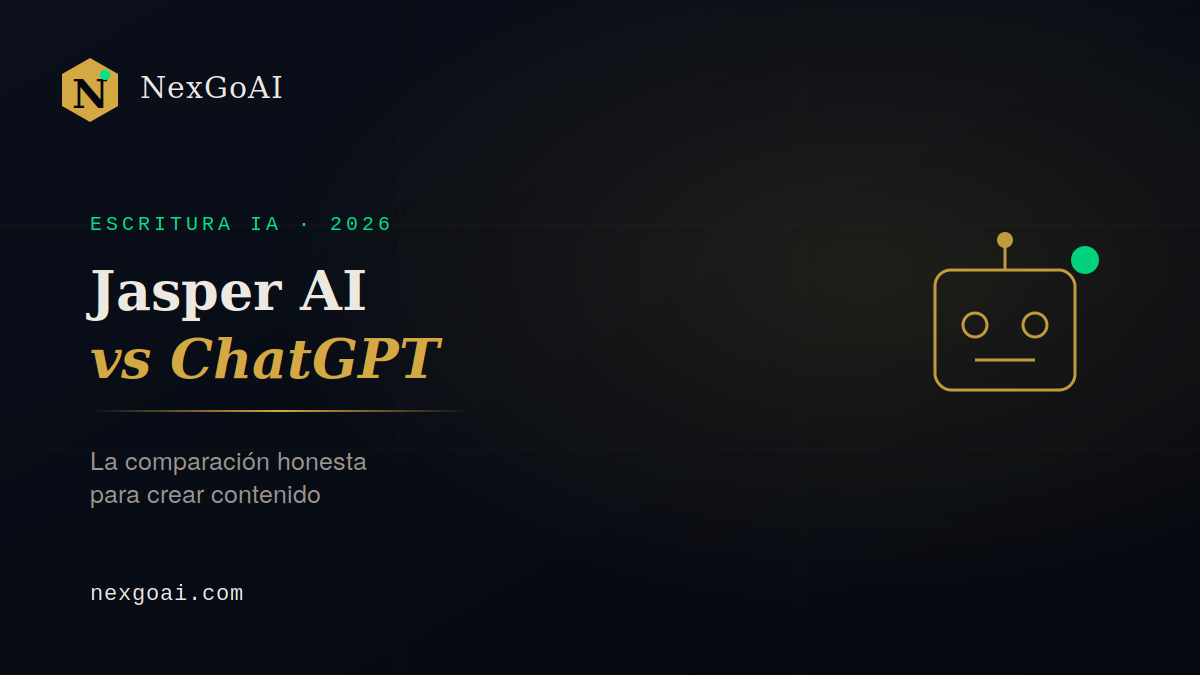 Jasper AI vs ChatGPT comparison 2026 - NexGoAI