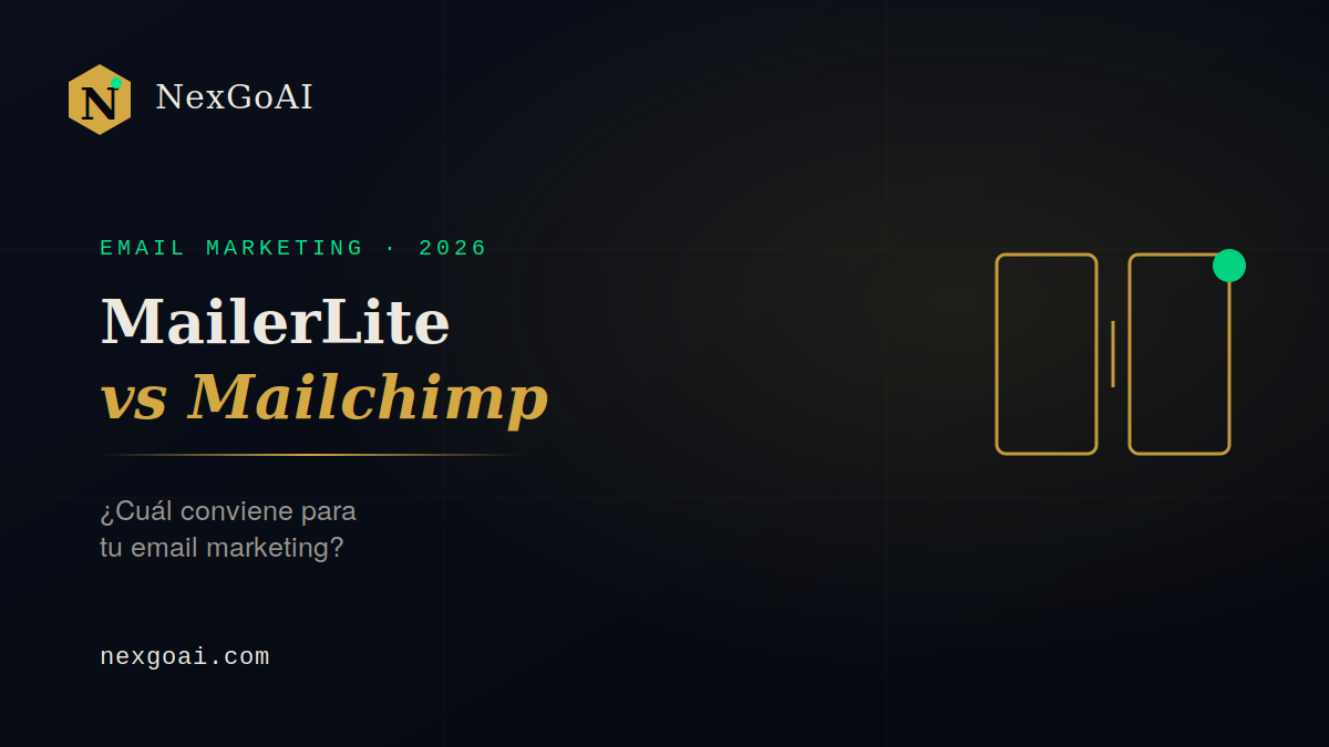 MailerLite vs Mailchimp comparison 2026 - NexGoAI